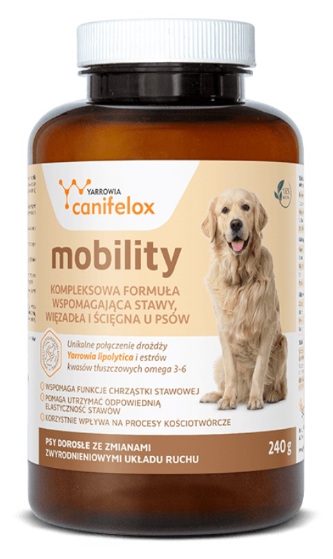 Zdjęcie Yarrowia Canifelox Mobility  na stawy, więzadła i ścięgna u psów 120 g (proszek)