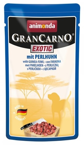 Zdjęcie Animonda Grancarno Exotic saszetka dla psa   z perliczką 125g