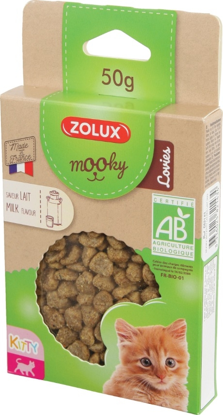 Zdjęcie Zolux Mooky Bio Lovies przysmaki dla kociąt  z mlekiem 50g