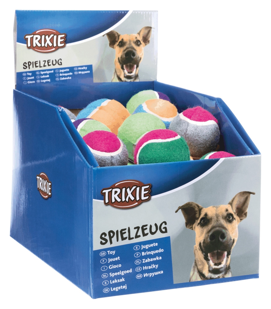 Zdjęcie Trixie Piłka tenisowa dla psa mała  kolorowa 6 cm