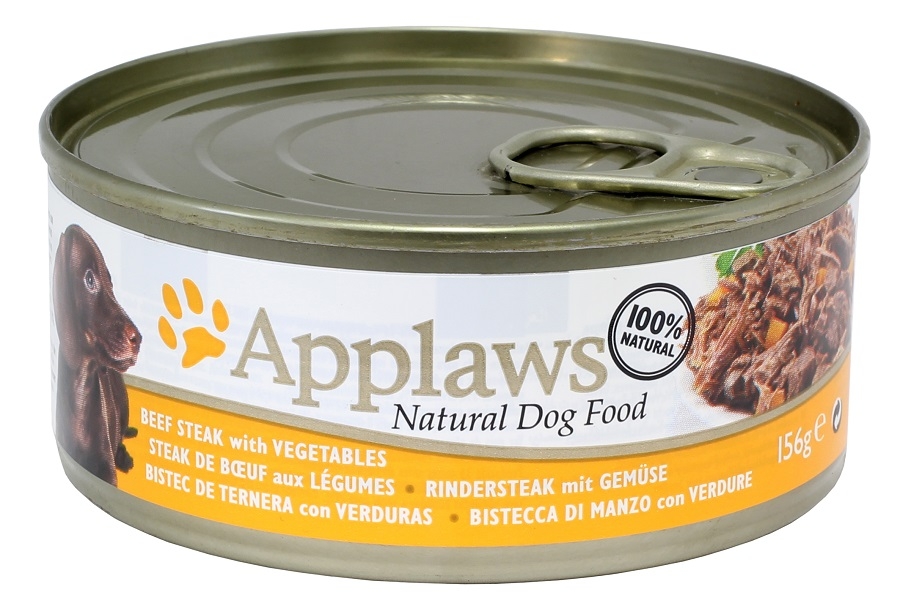 Zdjęcie Applaws Puszka dla psa  stek wołowy z warzywami 156g