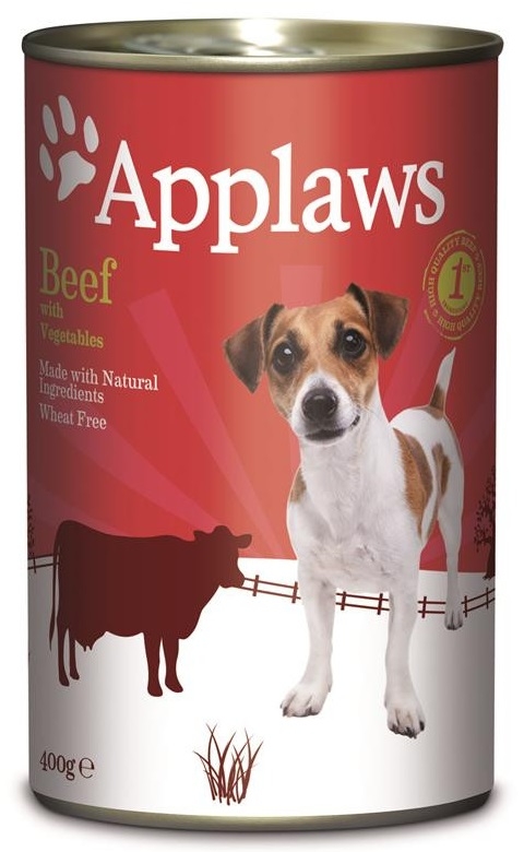 Zdjęcie Applaws Puszka dla psa pasztet wołowina i kurczak z warzywami 400g