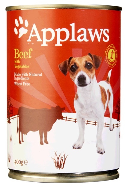 Zdjęcie Applaws Puszka dla psa pasztet wołowina i kurczak z warzywami 400g