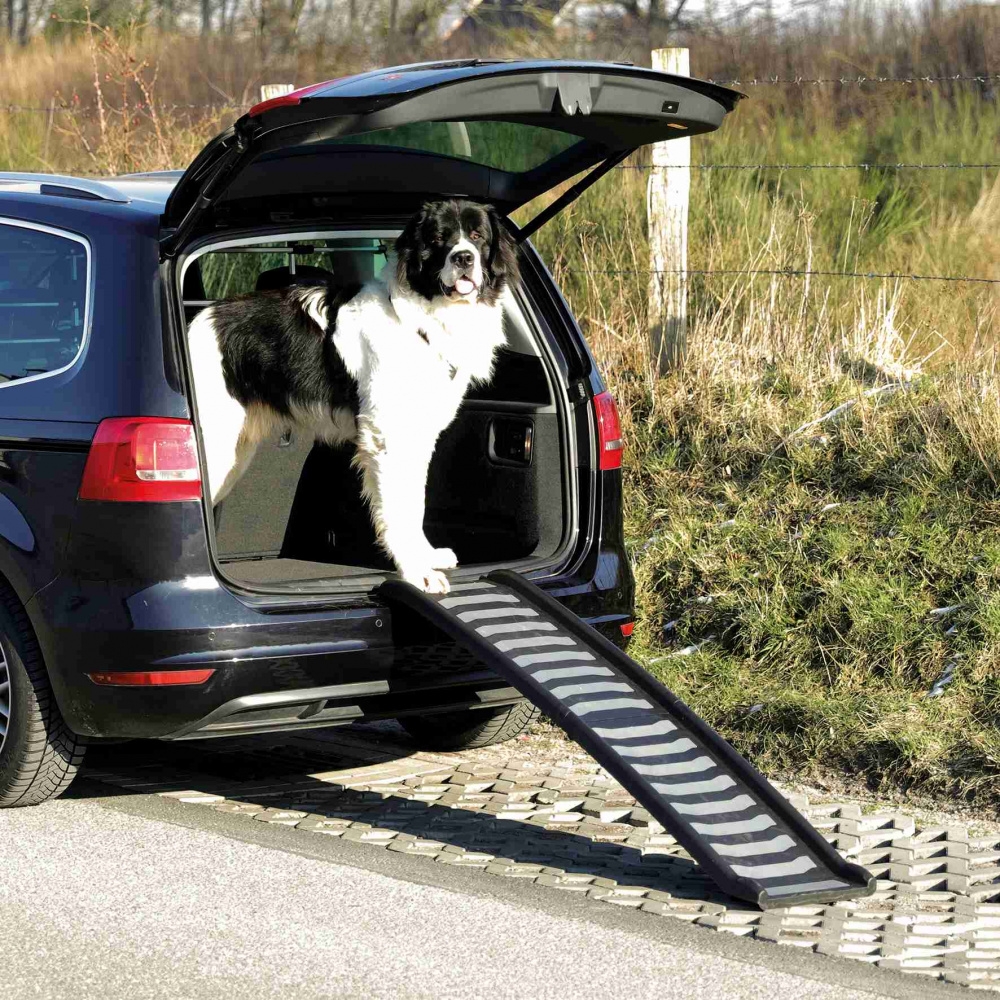 Trixie Petwalk składana rampa dla psa do 70kg plastikowa czarna 160 x 39 cm