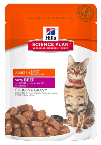 Zdjęcie Hill's Adult Saszetka dla kota  wołowina 85g