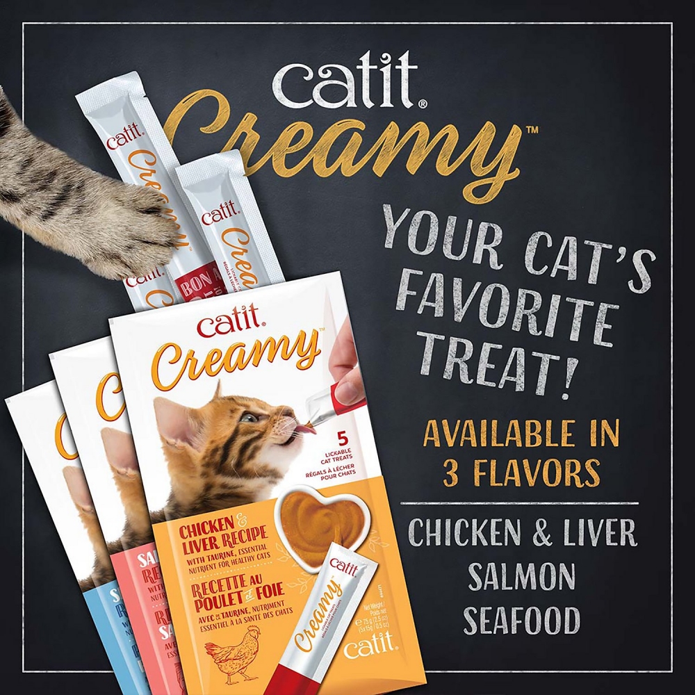 Zdjęcie catit Creamy przysmak dla kota  łosoś  5x15g