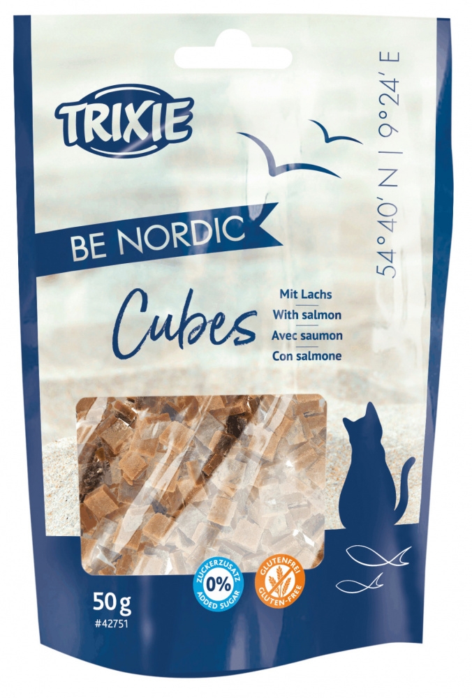 Zdjęcie Trixie Be Nordic Salmon Cubes przysmak dla kota  z łososiem 50g