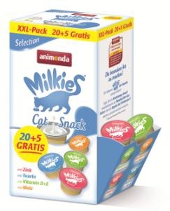 Zdjęcie Animonda Przysmak dla kota Milkies Megapak XXL  Selection Mix  20szt + 5 GRATIS