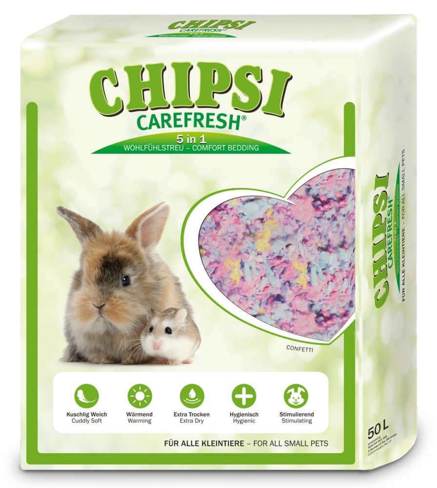 Zdjęcie JRS Chipsi Carefresh Confetti XXL  ściółka dla małych zwierząt 50l
