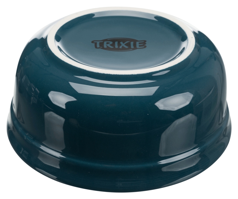 Zdjęcie Trixie Miseczki ceramiczne na ramce dla psa petrol-szary 0.25l; ø 13cm
