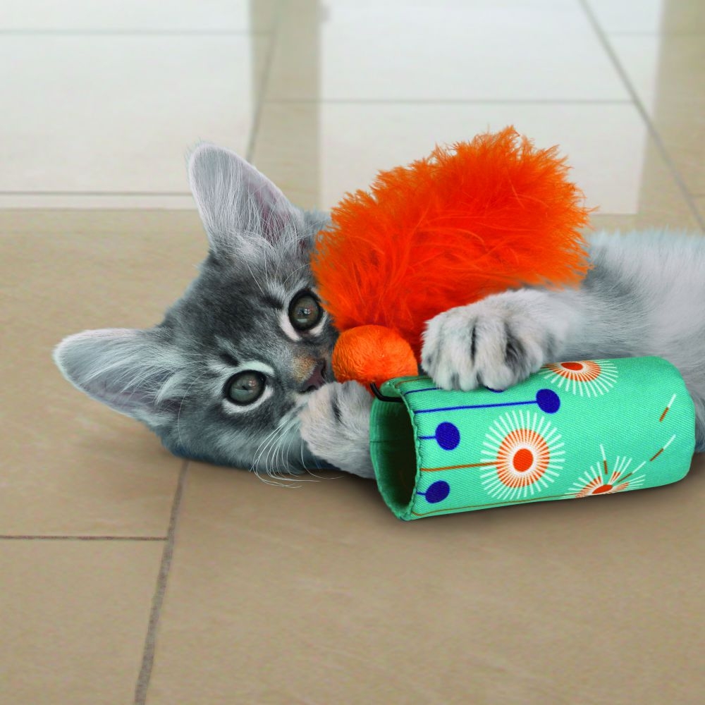 Zdjęcie Kong Wrangler Chirpz Cat Toy  zabawka kopanka dla kota ćwierkająca 28 / 55 cm