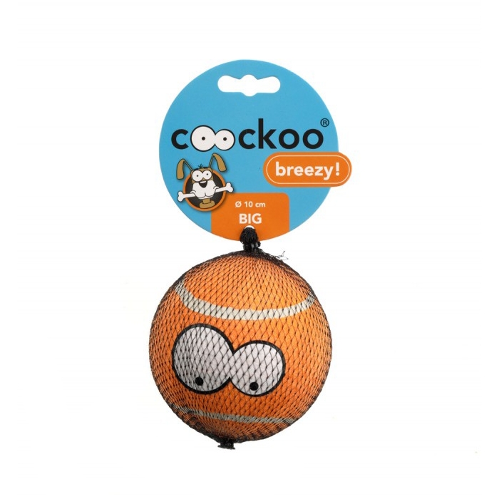 Zdjęcie Coockoo Breezy Big piłka tenisowa dla psa  pomarańczowa 10,25 cm
