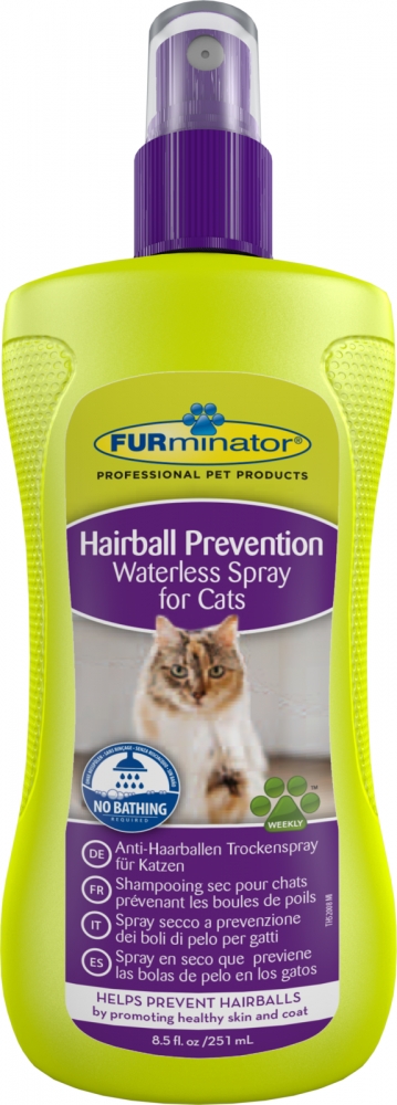 Zdjęcie FURminator Suchy szampon dla kotów  redukujący powstawanie kul włosowych 250 ml