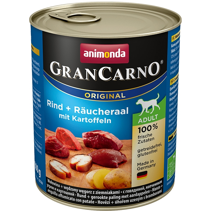 Animonda Grancarno Adult węgorz wędzony + ziemniaki 800g