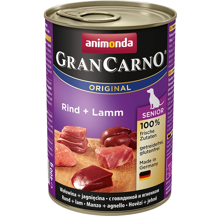 Animonda Grancarno Senior wołowina + jagnięcina 400g