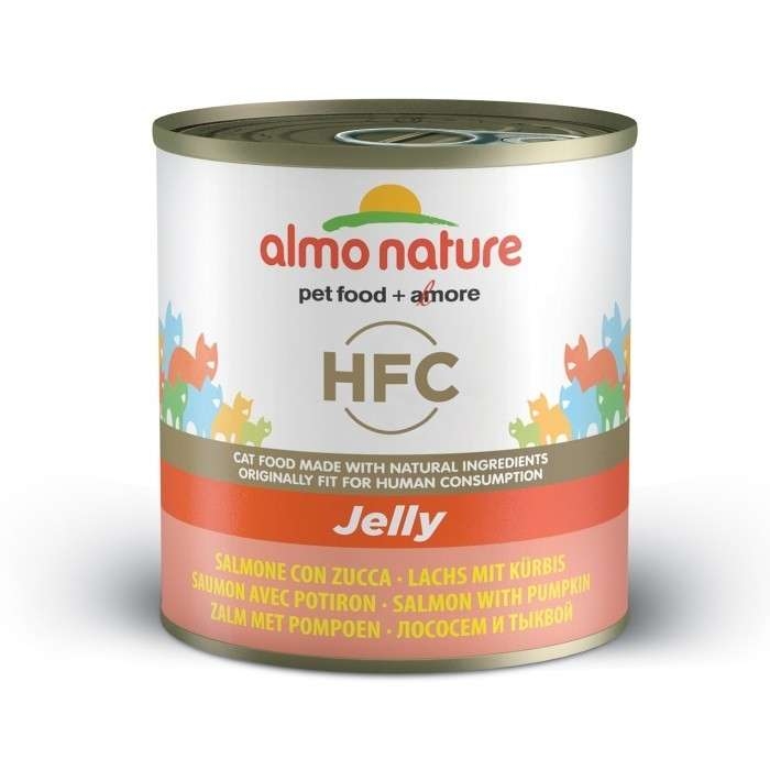 Zdjęcie Almo Nature HFC Jelly puszka XL w galaretce łosoś z dynią 280g