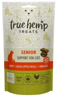 True Hemp Senior Support for Cats przysmaki dla starszego kota 50g