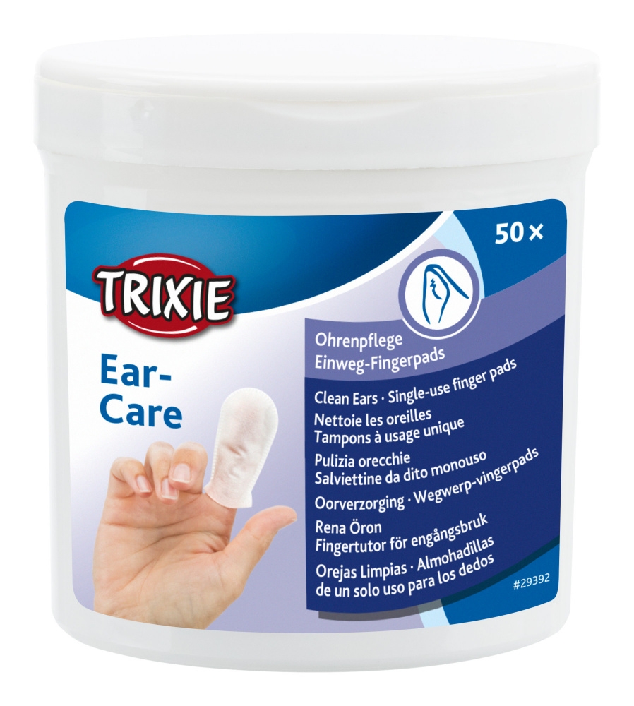 Trixie Ear Care chusteczki do czyszczenia uszu w pojemniku 50 szt.