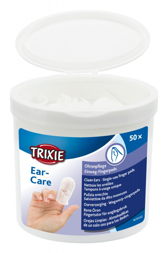 Zdjęcie Trixie Ear Care chusteczki do czyszczenia uszu  w pojemniku 50 szt. 