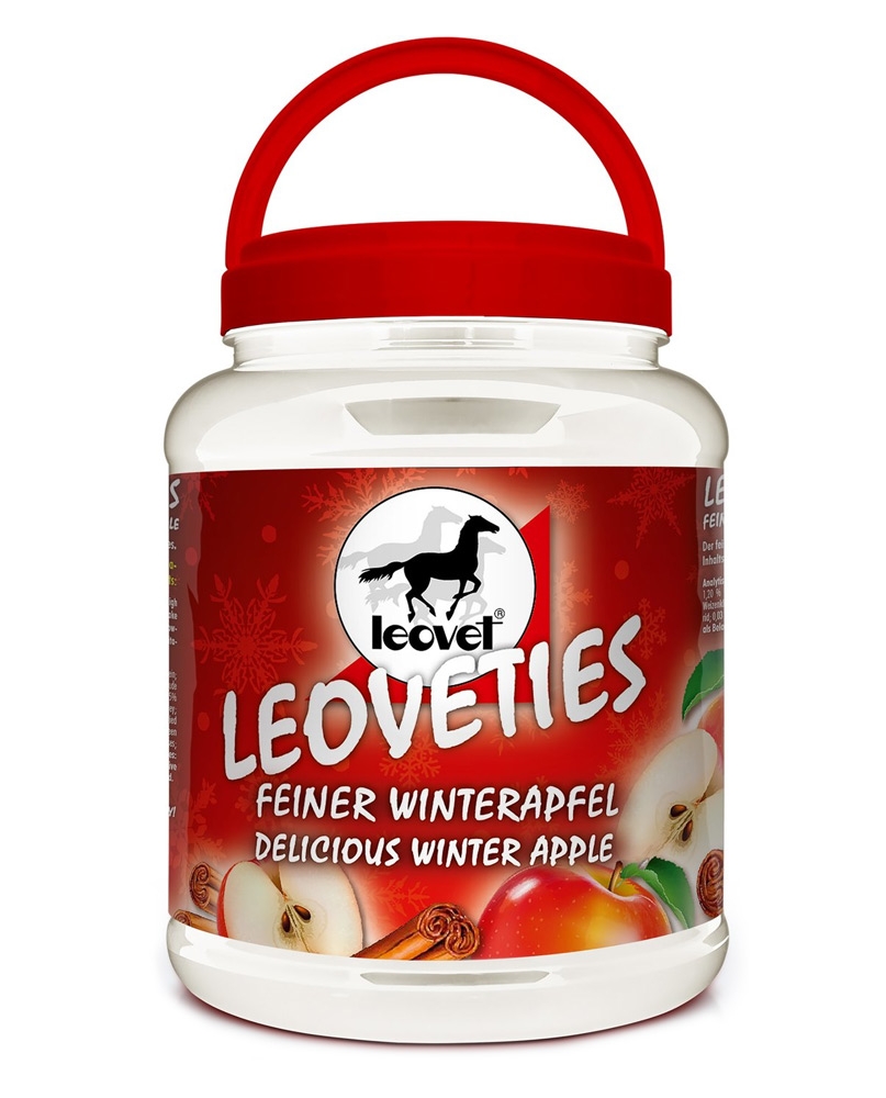 Zdjęcie Leovet Leoveties Winter Special Edition przysmaki dla koni zimowe jabłko z cynamonem 2,25kg
