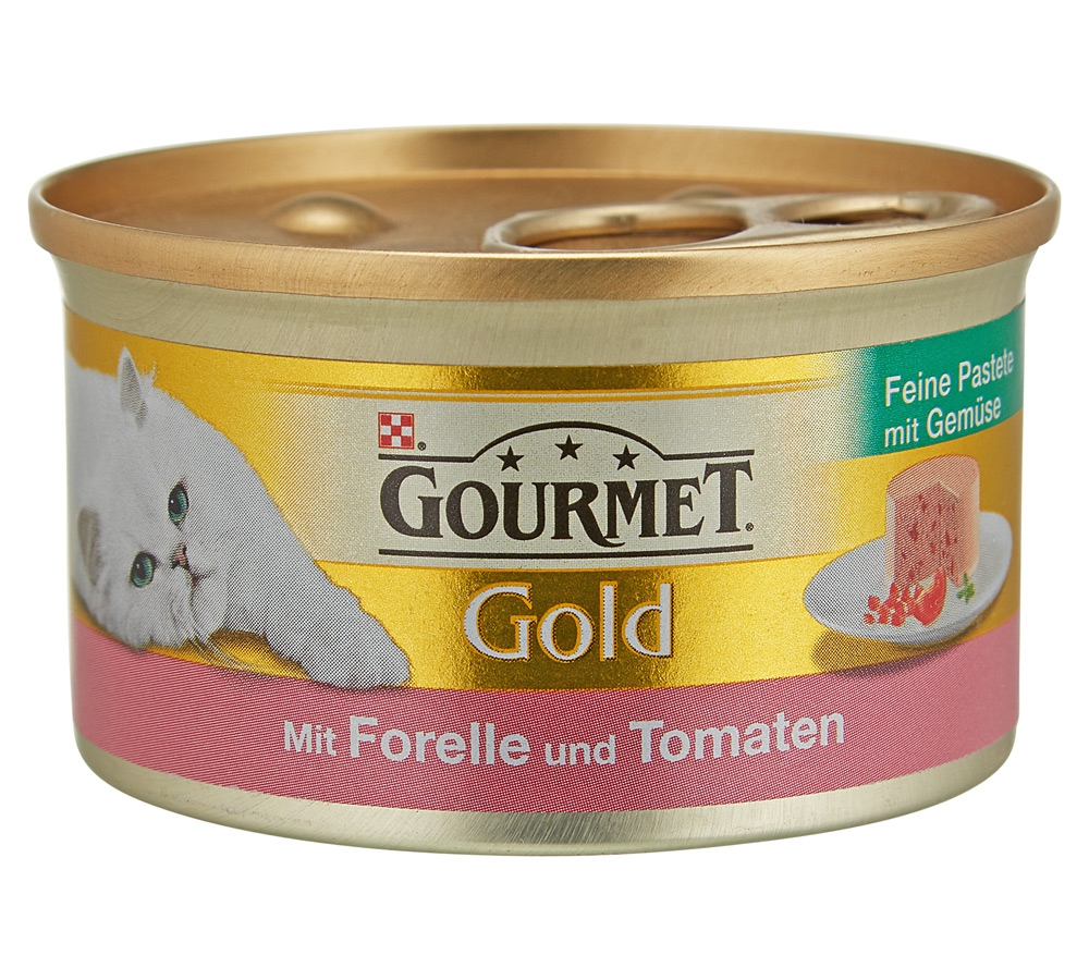 Zdjęcie Gourmet Gold Feine pastete  mus z pstrągiem i pomidorem 85g