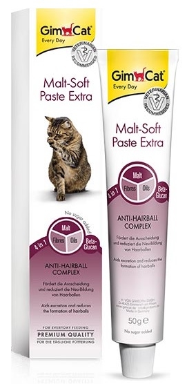 Zdjęcie Gimcat Malt Soft Extra  pasta odkłaczająca dla kotów 200g