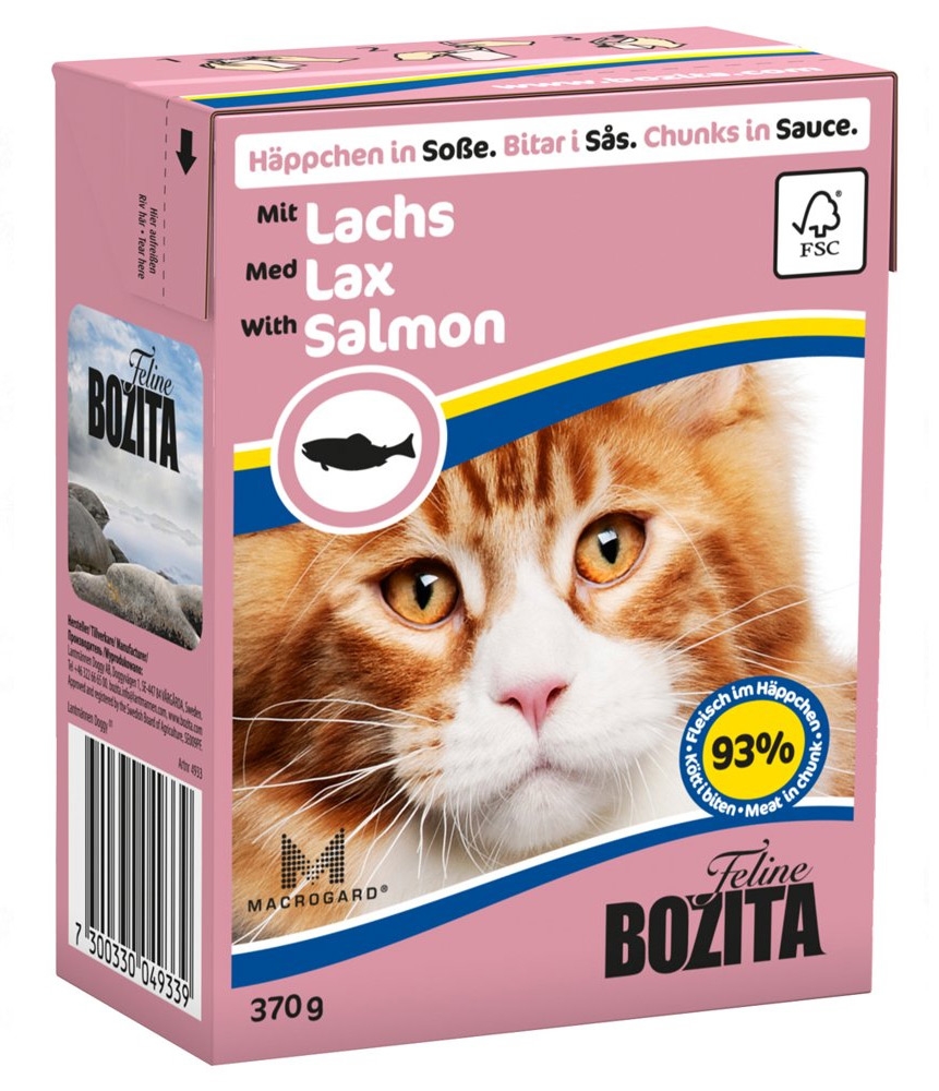 Bozita Puszka kartonik dla kota Lachs (łosoś), sos 370g