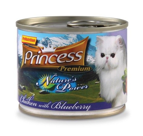 Princess Nature’s Power Cat puszka pasztet z kurczaka z borówkami 200g