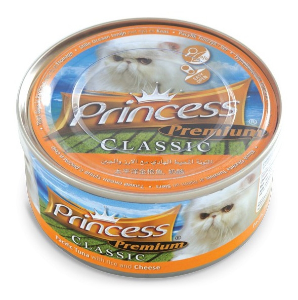 Zdjęcie Princess Premium Cat Classic puszka  tuńczyk pacyficzny i ser 170g