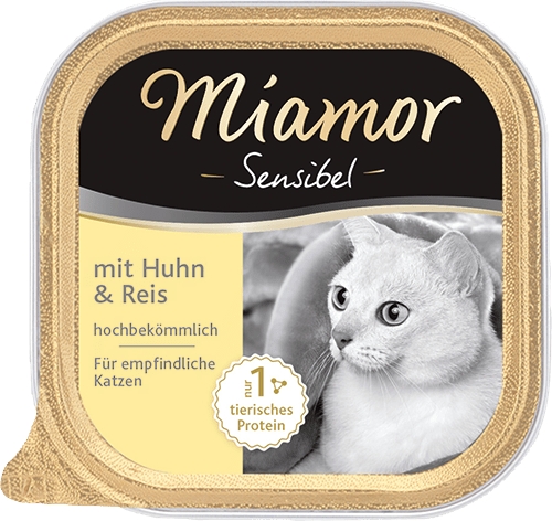 Zdjęcie Miamor Sensibel tacka dla wrażliwych kotów  kurczak i ryż 100g
