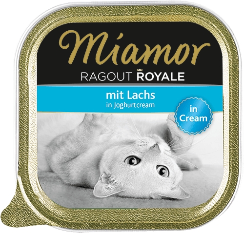 Zdjęcie Miamor Ragout Royale tacka  z łososiem w jogurtowym kremie 100g