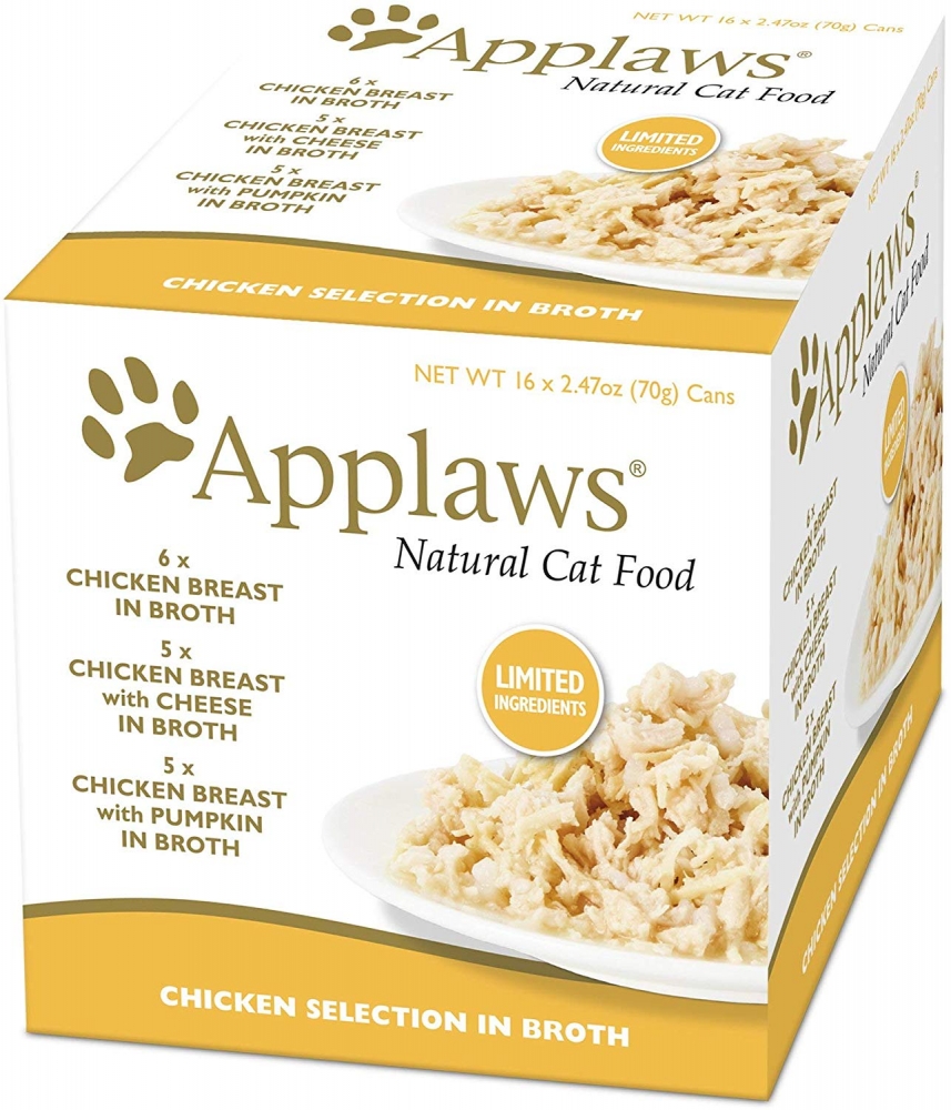 Zdjęcie Applaws Multipak puszek dla kota Chicken  z kurczakiem 12x70g