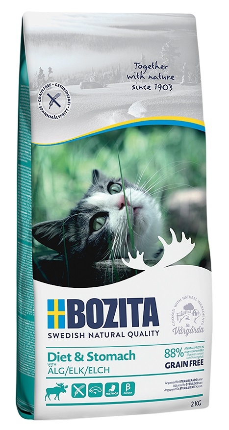Zdjęcie Bozita Feline Diet & Stomach Grain Free  dla kotów wrażliwych lub z nadwagą 2kg