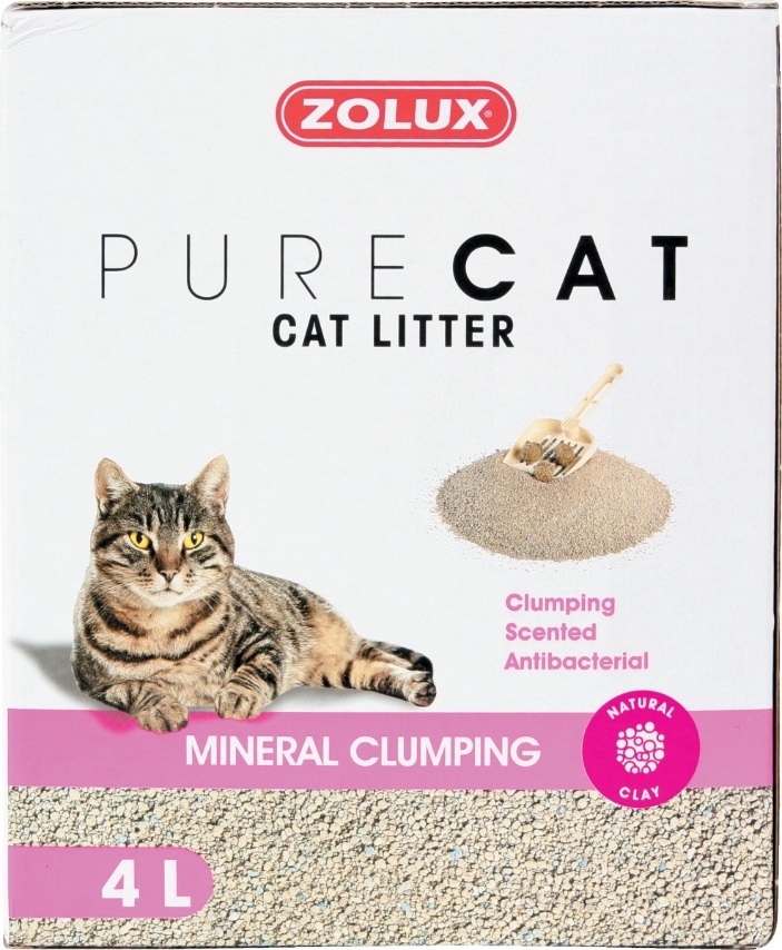 Zdjęcie Zolux Pure Cat żwirek zbrylający antybakteryjny dla kotów drobny 4l