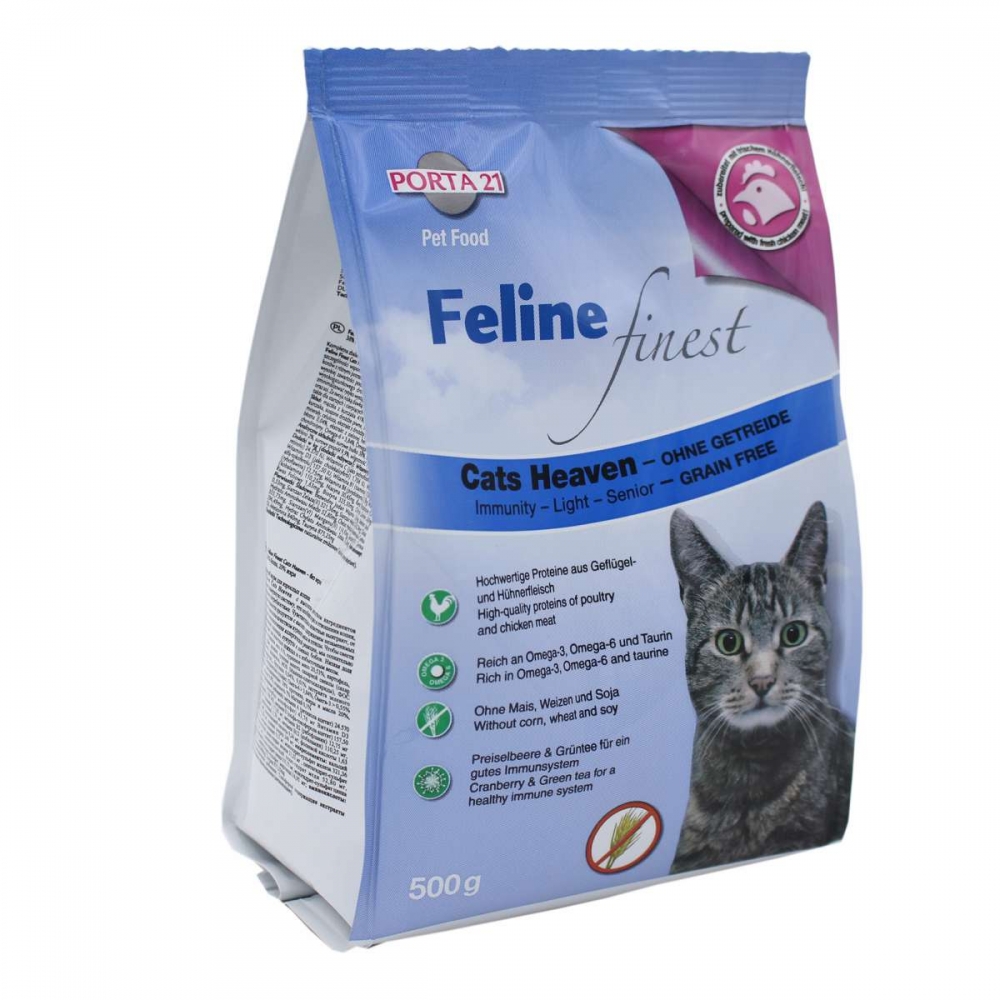 Feline Porta 21 Finest Cats Heaven sucha karma Immunity & Light & Senior 500g