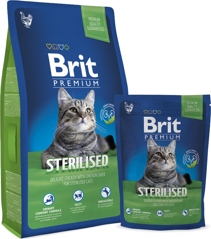 Zdjęcie Brit Premium Cat Adult Sterilised  dla kastratów 300g