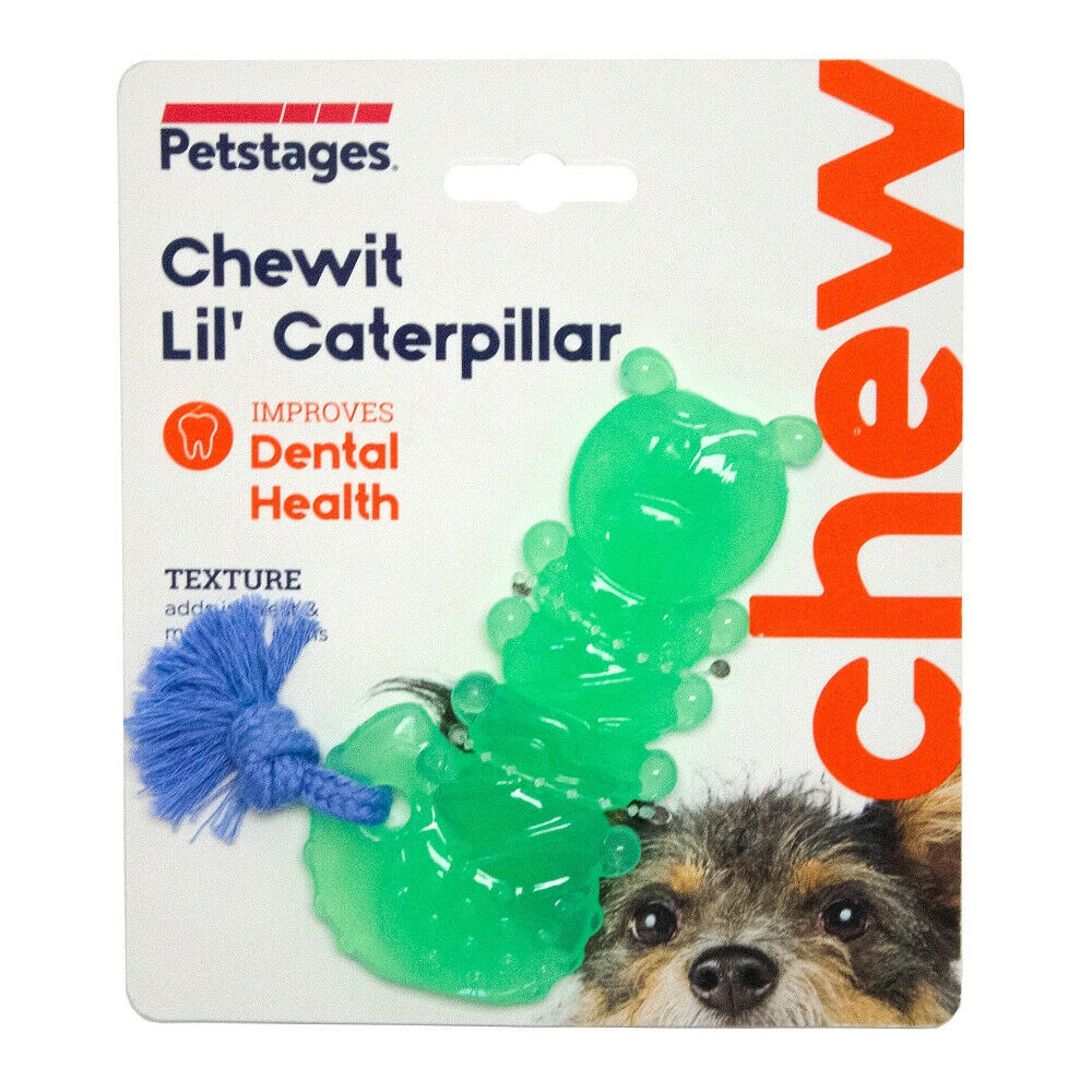 Petstages Chewit ‘Lil Caterpillar Gryzak TPR Gąsienica zabawka do gryzienia 17 x 4 cm