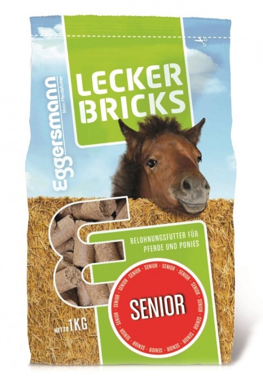 Zdjęcie Eggersmann Lecker Bricks cukierki dla konia  Senior 1kg