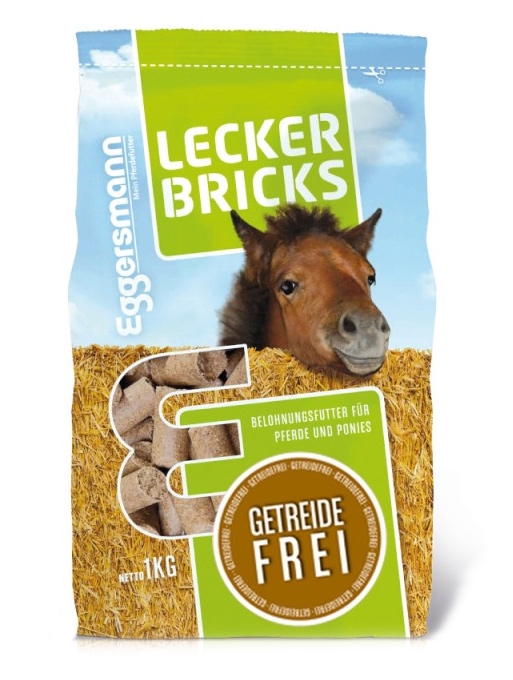 Eggersmann Lecker Bricks cukierki dla konia Getreidefrei 1kg
