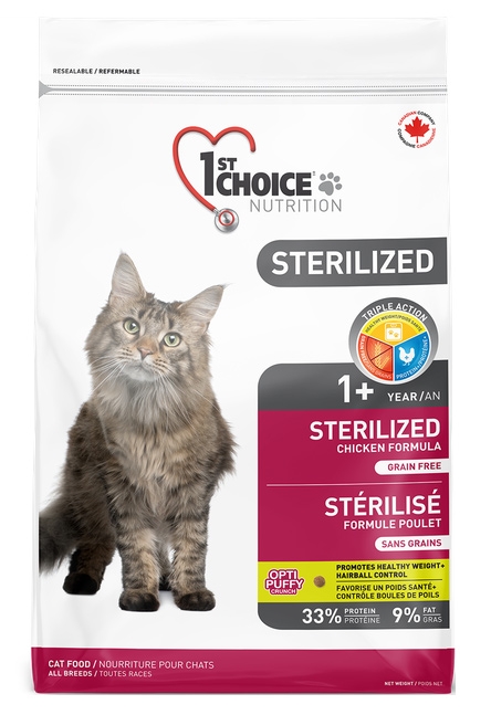 Zdjęcie 1st Choice Cat Adult 1+ Sterilized Grain Free   10kg