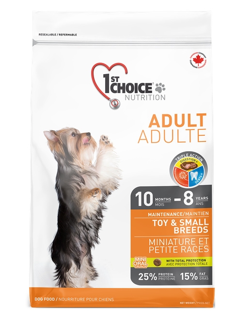 1st Choice Dog Adult Toy & Small Breeds  350g