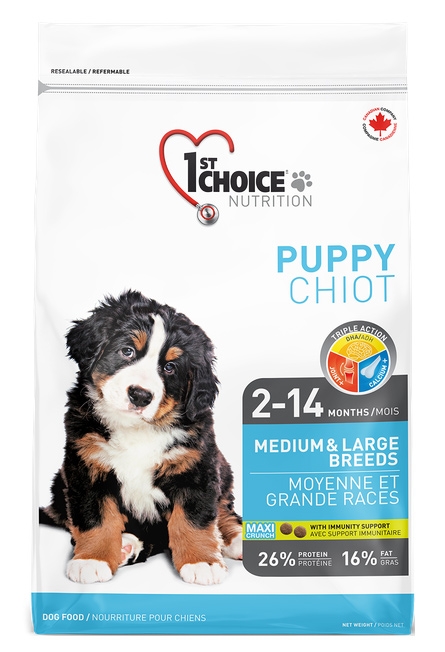 1st Choice Dog Puppy Medium & Large Breeds  350g
