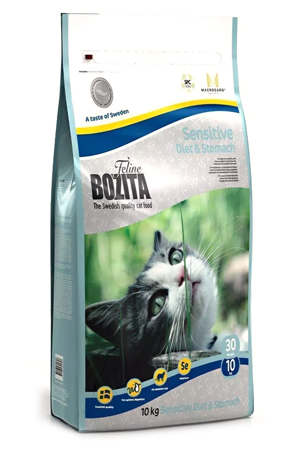 Zdjęcie Bozita Feline Sensitive Diet & Stomach   dla kotów wrażliwych lub z nadwagą 10kg