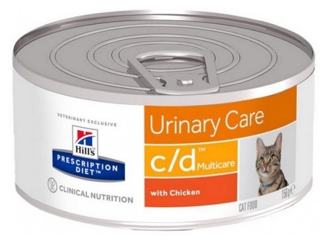 Hill’s Vet Feline c/d Urinary Care puszka Multicare pasztet z kurczakiem 156g