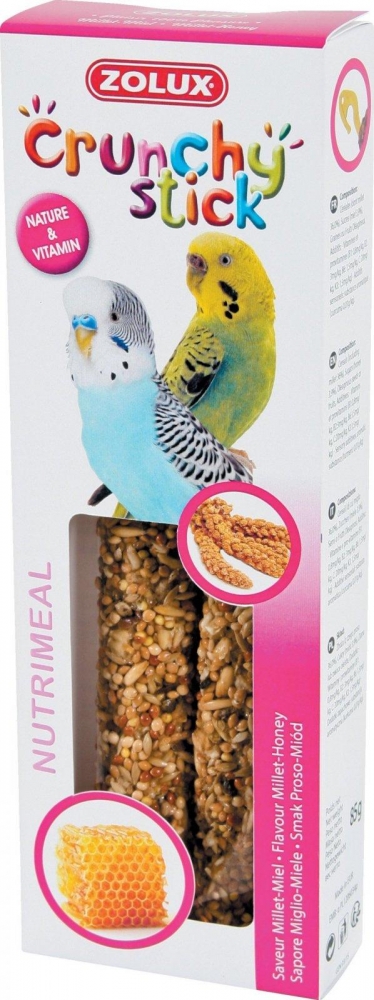 Zdjęcie Zolux Crunchy Stick kolby dla papużek falistych  proso/miód 2 szt.