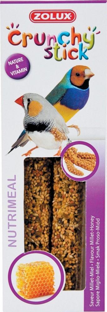 Zdjęcie Zolux Crunchy Stick kolby dla ptaków egzotycznych  proso/miód 2 szt.