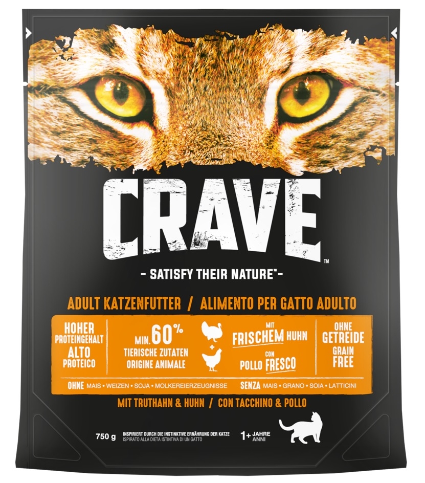 Zdjęcie Crave Adult Cat  z indykiem i kurczakiem 750g