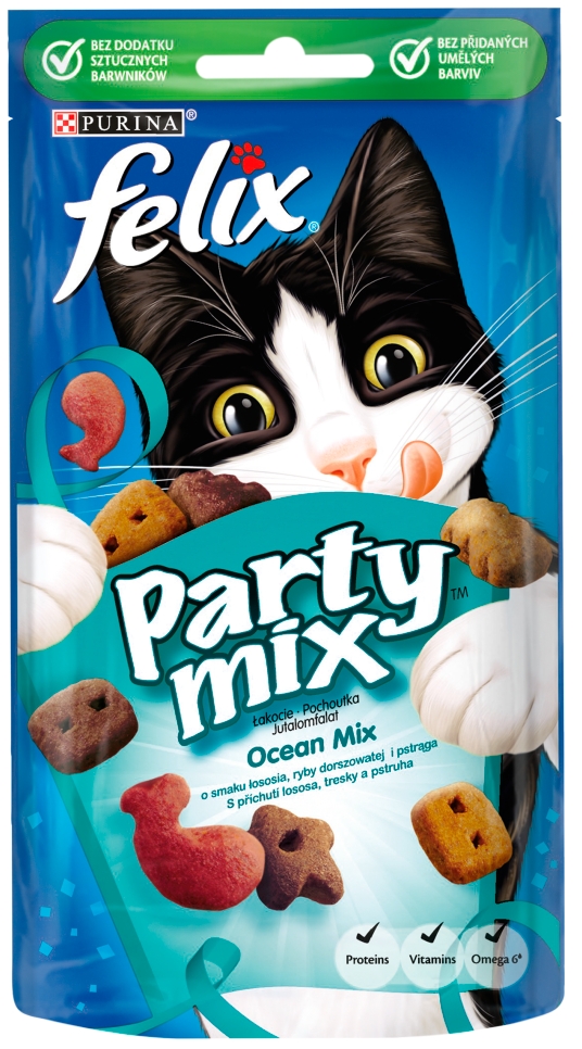 Felix Party Mix przysmaki dla kota Ocean Mix 60g