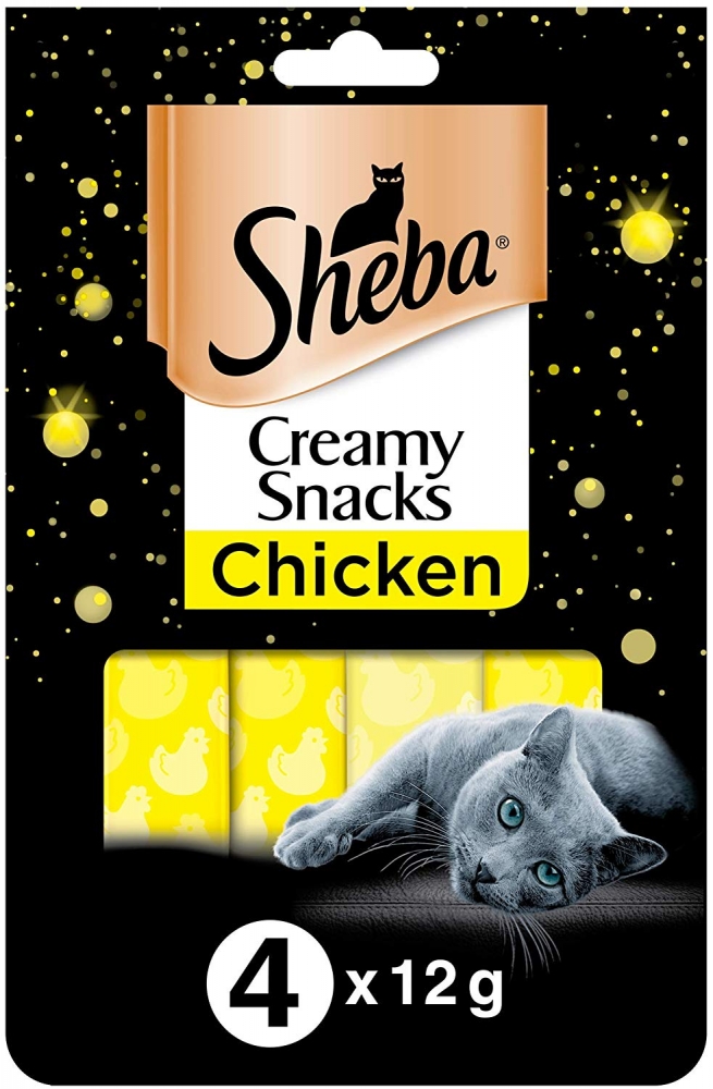 Zdjęcie Sheba Creamy Snacks  przysmak w sosie dla kota  z kurczakiem 4 x 12g