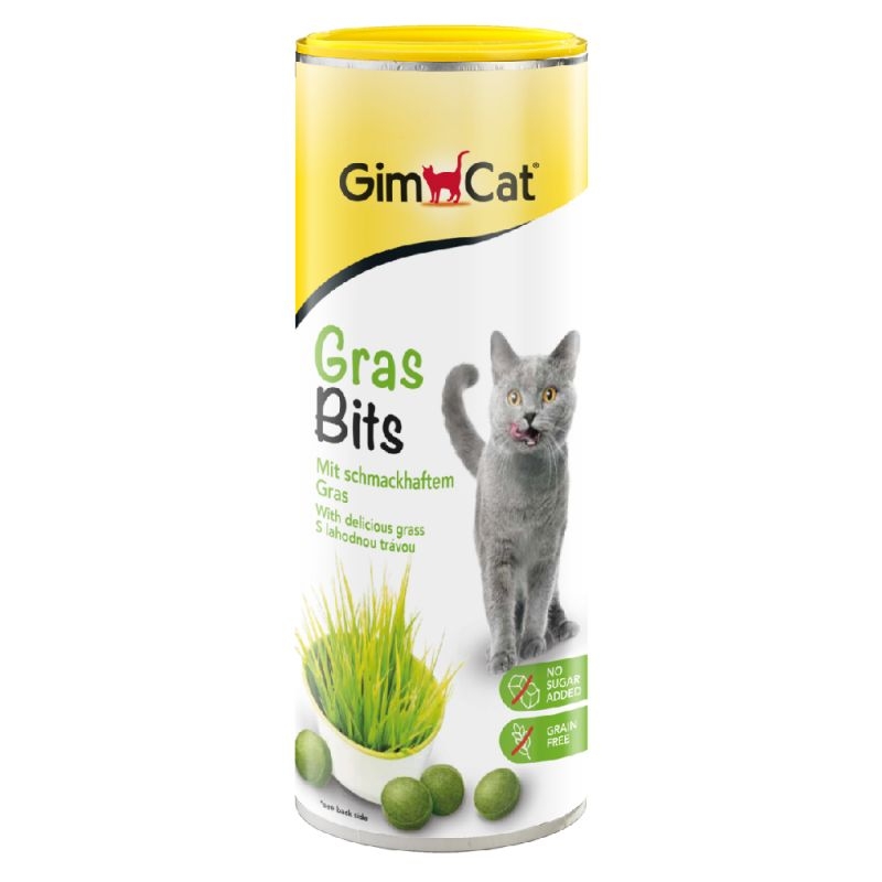 Zdjęcie Gimcat GrasBits tuba  tabletki z trawą dla kota 425g (710 szt.)